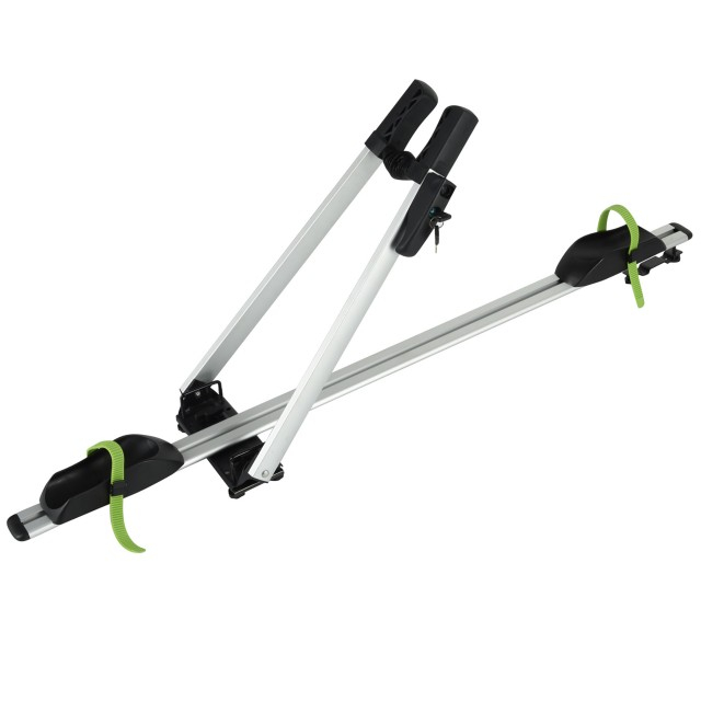 Universeller, hochlastiger, einfach zu montierender, mit Schnellverschluss verriegelbarer, aufrechter, aerodynamischer, auf dem Dach montierter Fahrradträger