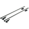 Universell verstellbare, robuste Autodachträger-Querstangen für erhöhte Dachreling 