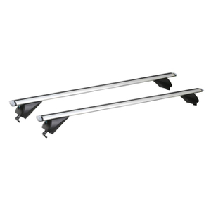 Robuster Aluminium-Dachträger für maximale Belastung von 90 kg. AERO-Dachträger für integrierte Dachreling, TÜV/GS