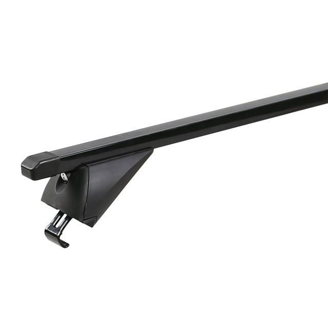 Universelle schwarze verriegelbare Querdachträger aus Stahl für integrierte Dachreling 