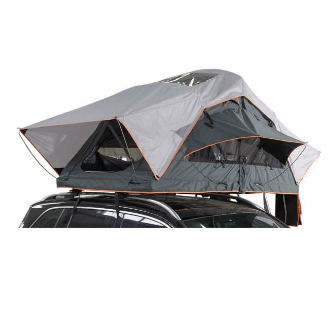 Wasserdichtes Softshell-Autodachzelt für Camping mit Oberlichtern 